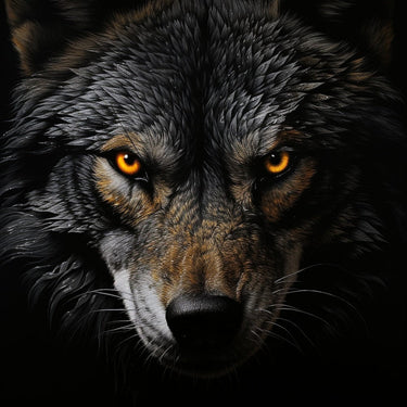 Wolf Eyes Painting